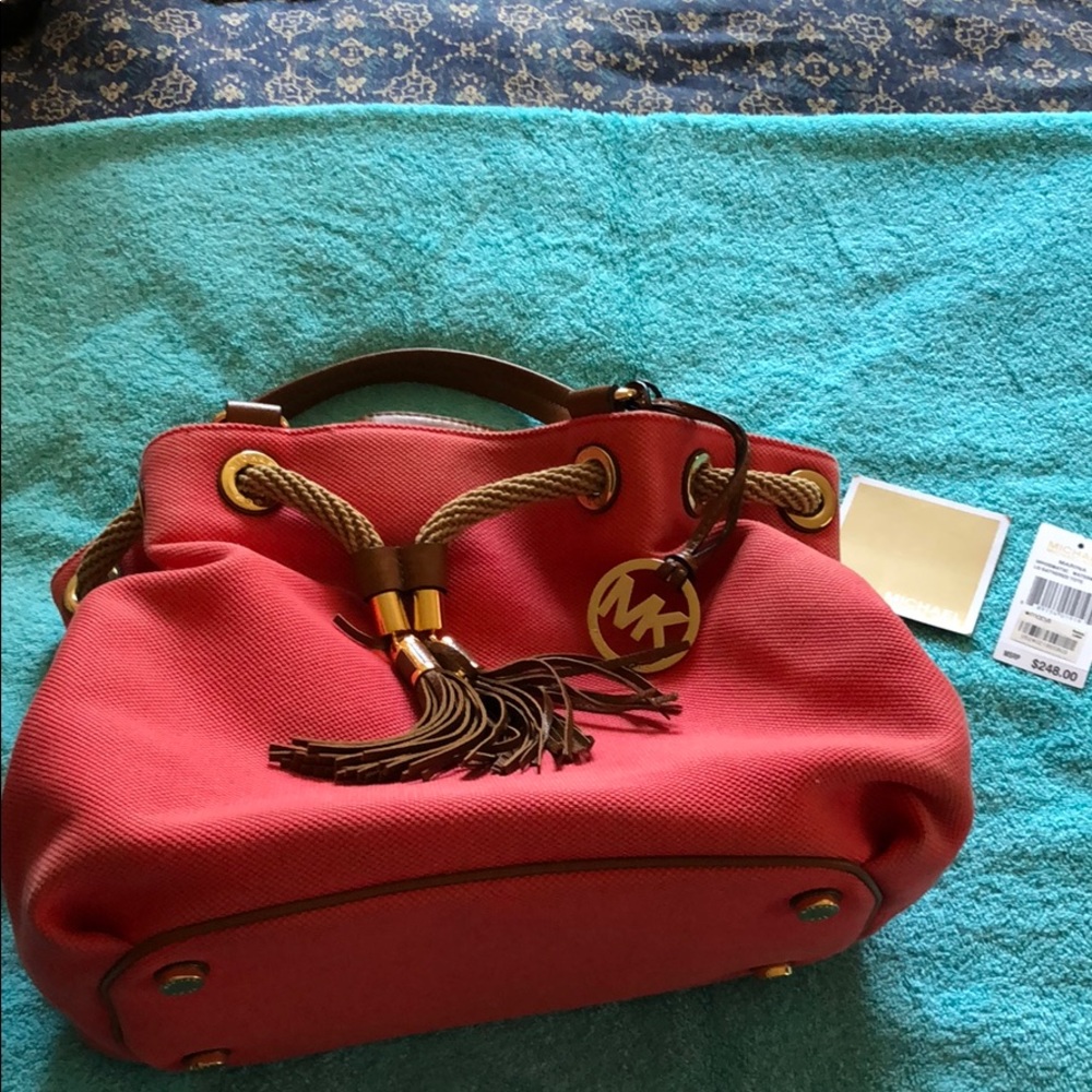 MK Large Gathered Tote